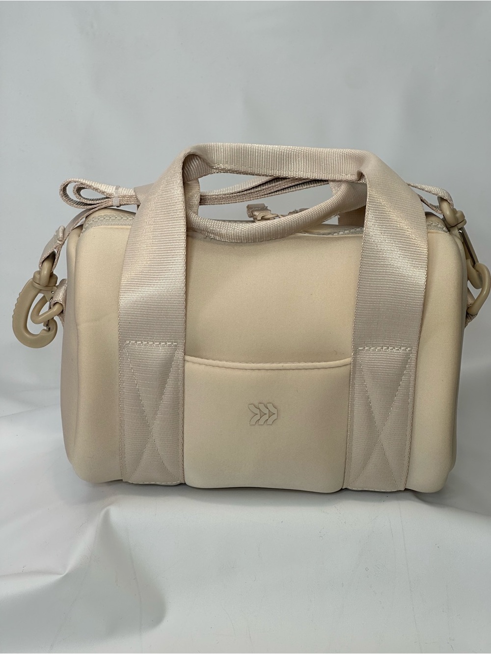 All In Motion Cream Crossbody Miniature Duffel Crossbody Bag NWOT